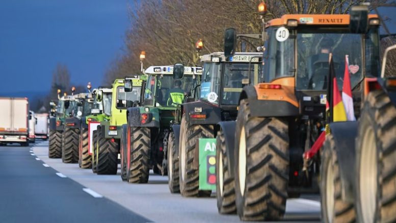 German farmers protest against subsidies